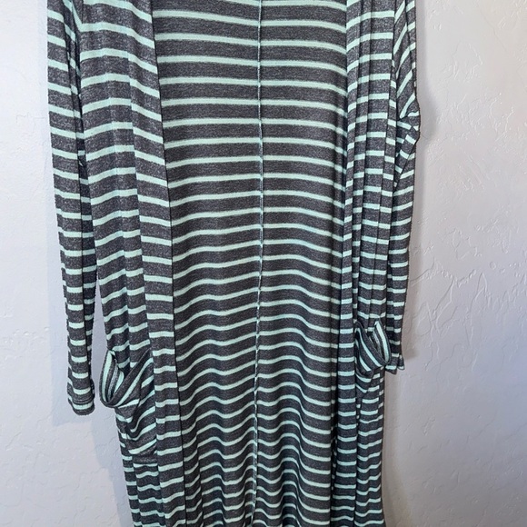 LuLaRoe Striped Long Cardigan - Picture 2 of 5